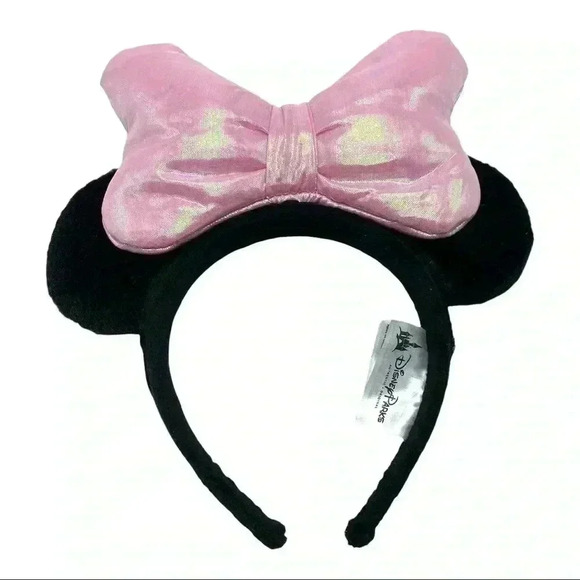 Light up mouse Authentic Disney parks Minnie Mouse bow lears - Picture 1 of 4